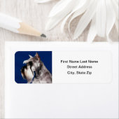 ミニチュアシュナウザーヘッド勉強 ラベル (インサイチュ)