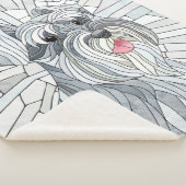 ミニチュアシュナウザーモザイクアート シェルパブランケット (3/4)