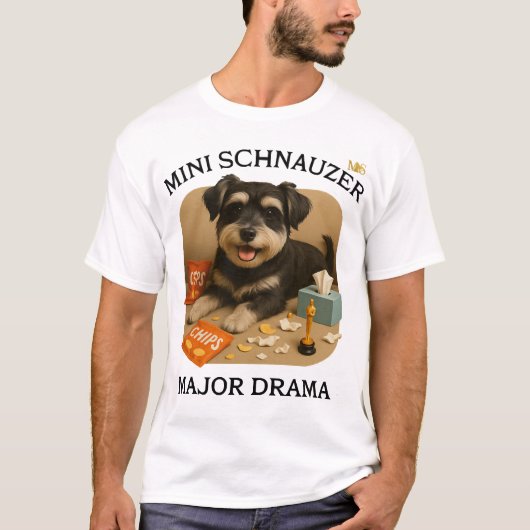 ミニチュアシュナウザー好きな人 Tシャツ (正面)