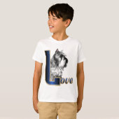 ミニチュアシュナウザー愛 Tシャツ (正面フル)