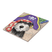 ミニチュアシュナウザー海賊 タイル (側面)