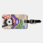 ミニチュアシュナウザー海賊 ラゲッジタグ (正面横)