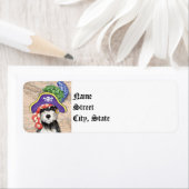 ミニチュアシュナウザー海賊 ラベル (インサイチュ)