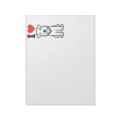 ミニチュアシュナウザー犬の漫画 ノートパッド (回転)