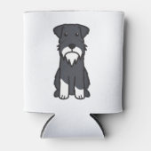 ミニチュアシュナウザー犬の漫画 缶クーラー (正面)