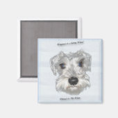 ミニチュアシュナウザー磁石 マグネット (正面/裏面)