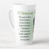 ミニチュアシュナウザー カフェラテマグ (左アングル)