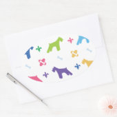 ミニチュアシュナウザー 楕円形シール (封筒)