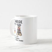 ミニチュアシュナウザー 起源 面白い ミニシュナ 愛好家 コーヒーマグカップ (正面左)