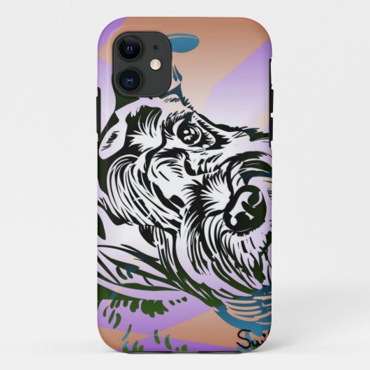 ミニチュアシュナウザー Case-Mate iPhoneケース (裏面)