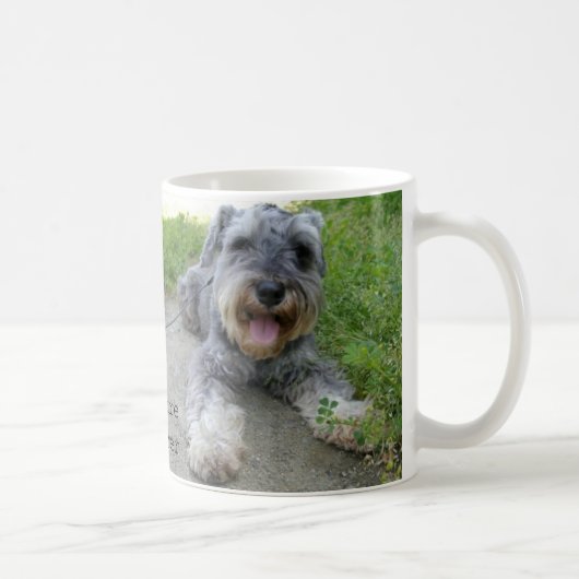 ミニチュアシュナウザー zwergschnauzer (miniature schnauzer) コーヒーマグカップ (右)