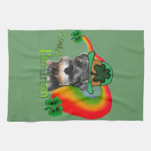 ミニチュアシュナウザーSt patricks キッチンタオル (横)