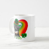 ミニチュアシュナウザーSt patricks コーヒーマグカップ (正面左)