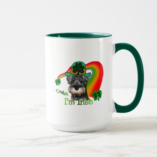 ミニチュアシュナウザーSt patricks マグカップ (右)