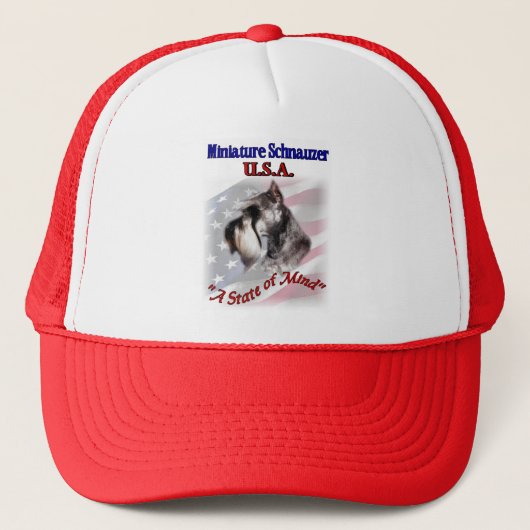 ミニチュアシュナウザーUSA キャップ (正面)