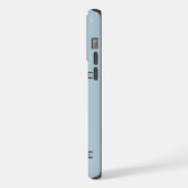 ミニチュアシュナウツァーキュートブルークリスマス iPhoneケース (左側面)