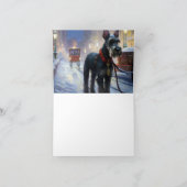 ミニチュアシュナウツァークリスマスフェスティバルシーズン カード (内部)