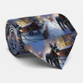 ミニチュアシュナウツァークリスマスフェスティバルシーズン ネクタイ (ロール)