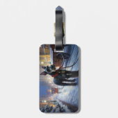 ミニチュアシュナウツァークリスマスフェスティバルシーズン ラゲッジタグ (裏面縦)