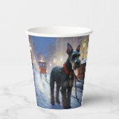 ミニチュアシュナウツァークリスマスフェスティバルシーズン 紙コップ (正面)