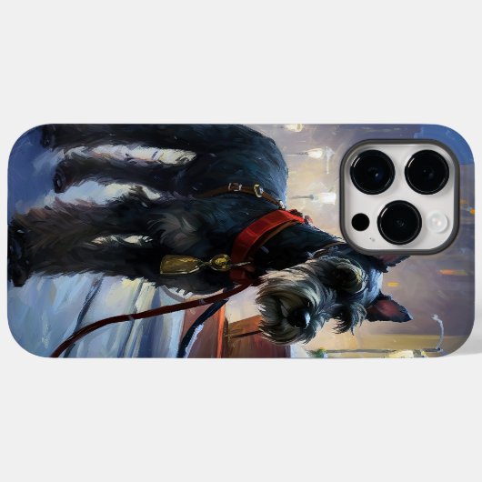 ミニチュアシュナウツァークリスマスフェスティバルシーズン Case-Mate iPhoneケース (裏面 (横))