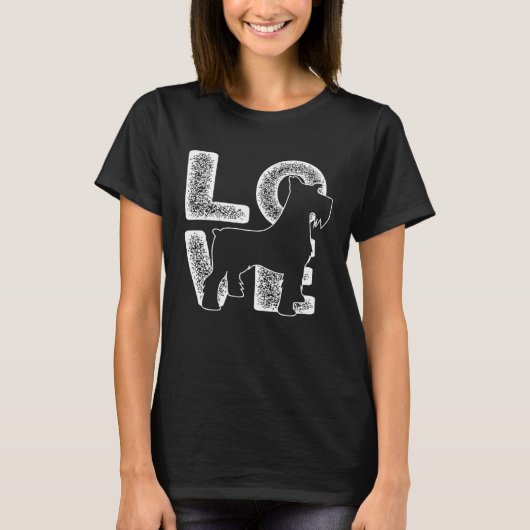 ミニチュアシュナウツァードッグテーマ Tシャツ (正面)