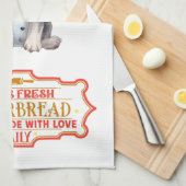 ミニチュアシュナザーシェフベーキングジンジャーブレッド キッチンタオル (四つ折り)