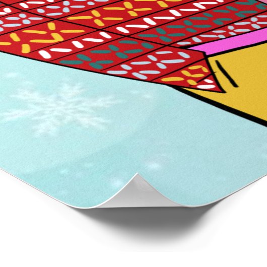 ミニチュアシュナザースクリスマスファミリーポートレート ポスター (角)