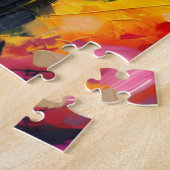 ミニチュアシュナザードッグアクリルプリントドッグ恋人 ジグソーパズル (側面)