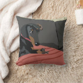 ミニチュアダックスシャンドウィンストン クッション (ブランケット)