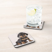 ミニチュアダックスフントのモデル コースター (右側)