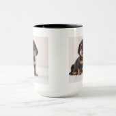 ミニチュアダックスフントのモデル マグカップ (中央)