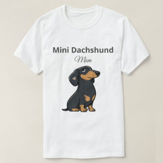 ミニチュアダックスフンドのママの服 かわいいドキシーギフト Tシャツ