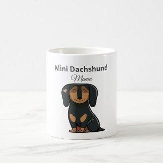 ミニチュアダックスフンドのマママグ 犬のママへのギフト コーヒーマグカップ