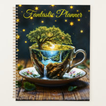 ミニチュアティーカップワンダーランドカラフルアート