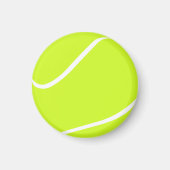 ミニチュアテニスボール装飾冷蔵庫用マグネット マグネット (正面)