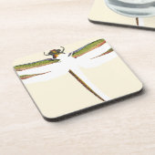 ミニチュアトンボ(白) コースター (左側)