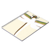 ミニチュアトンボ（白） ノートブック (左側)