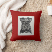 ミニチュアドイツのシュナウツァーの装飾用クッション クッション (ブランケット)