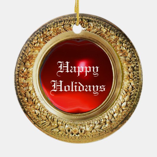 ミニチュアドッグポートレートウエストハイランドテリア セラミックオーナメント (裏面)