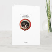 ミニチュアドッグポートレートニューファンドランド シーズンカード (裏面)