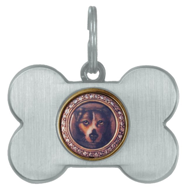 ミニチュアドッグポートレートピンチャー ペットネームタグ (正面)