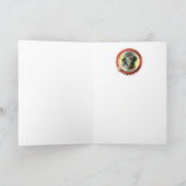 ミニチュアドビクトリアンッグポートレートエアデールテリア シーズンカード (内部)