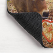 ミニチュアドンキー&ホースバレンタインハート マウスパッド (コーナー)