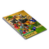 ミニチュアナイト絵画猫模型の猫 ノートブック (右側)