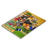 ミニチュアナイト絵画猫模型の猫 ノートブック (左側)