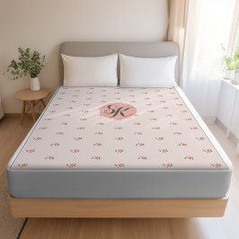 ミニチュアバラ&モノグラム シェルパブランケット