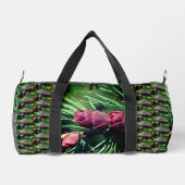 ミニチュアパインコーンパーソナライズされた ダッフルバッグ (裏面)