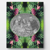 ミニチュアパインコーン自分の写真を追加 フォトプラーク (正面)