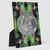 ミニチュアパインコーン自分の写真を追加 フォトプラーク (側面)